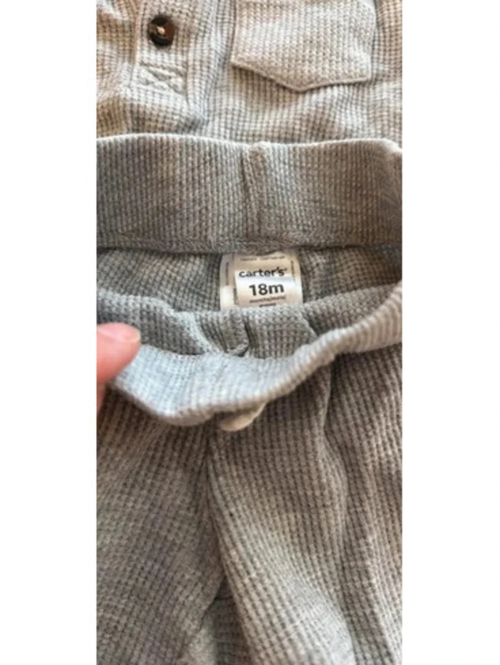 Carter's 18 Months 2-Piece Waffle Knit Set